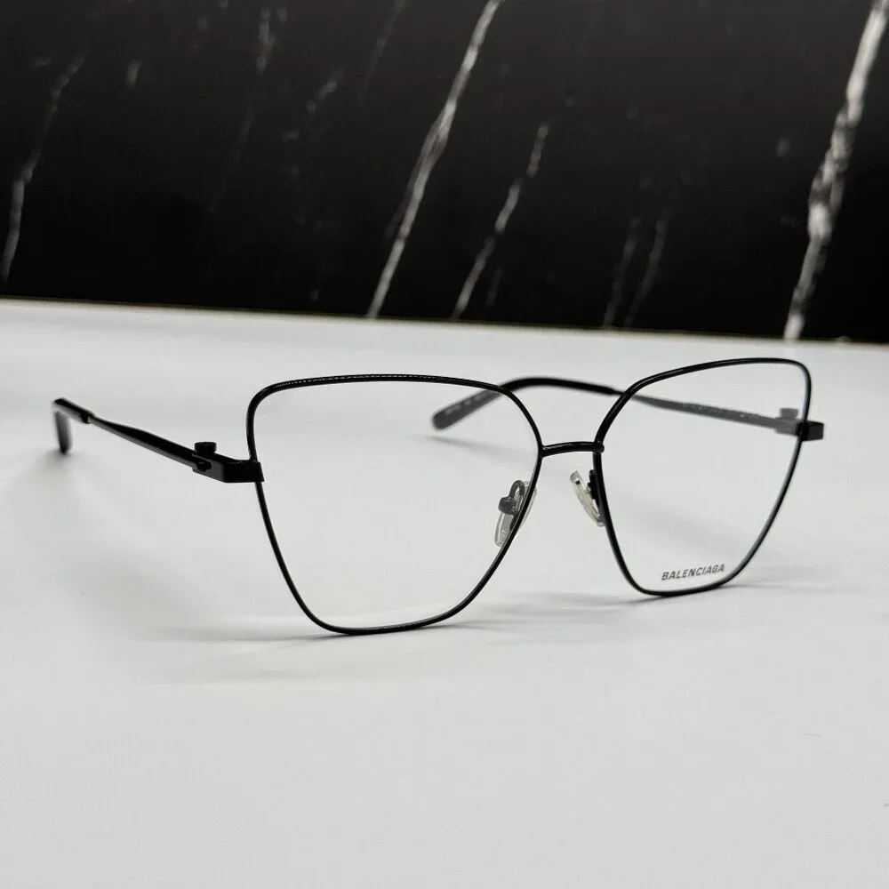 NEW BALENCIAGA BB0170O 003 CAT EYE BLACK WOMEN EYEGLASSES BALENCIAGA